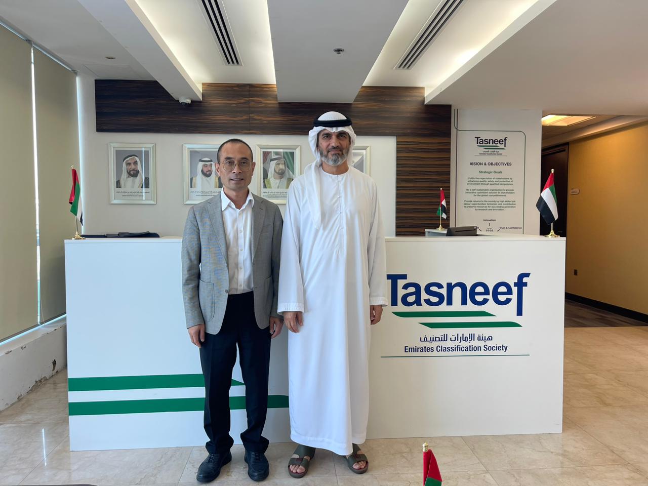 “Tasneef was honoured by the visit of Mr. Jiping Chen, the new General Manager of CCS Dubai Branch.”